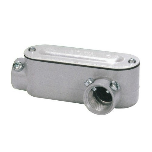Morris Products 14282 Aluminum Combination Conduit Bodies LL Type - Threaded & Set Screw with Cover & Gasket 1/2"