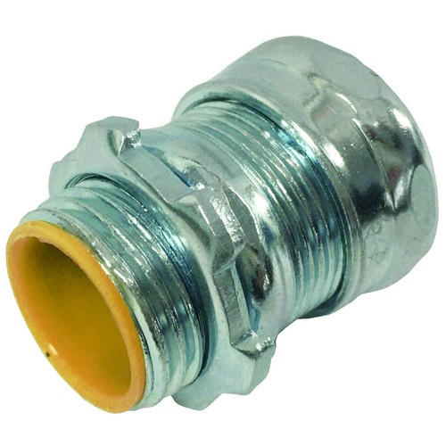 Morris Products 14954 Steel EMT Compression Connectors with Insulated Throat 1-1/2"