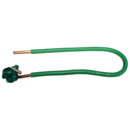 Morris Products 30774 Green Grounding Pigtails with Stripped End