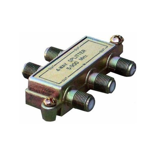 Morris Products 45050 4 Way Splitters with Ground Block 5-900 Mhz