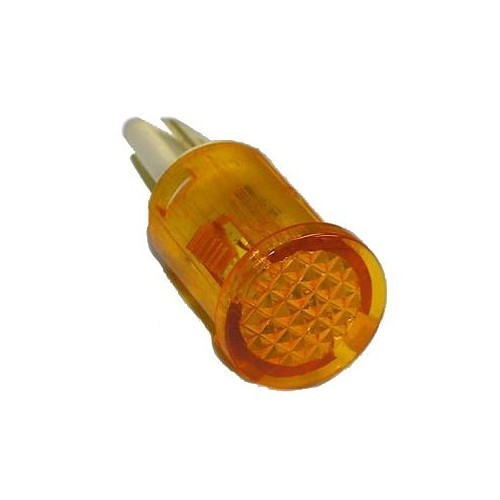 Morris Products 70322 Round Indicator Pilot Lamp Quick Connect Spade Terminal Amber 250VAC