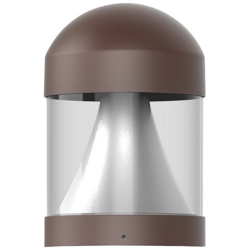 Morris Products 72311 Color & Wattage Tunable LED Bollards Bronze Round Dome Top Only 3K,4K,5K  12W,16W,22W