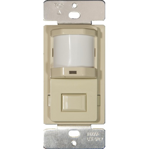 Morris Products 80520 Wall Mount Occupancy/Vacancy Sensors - PIR Single Pole Ivory