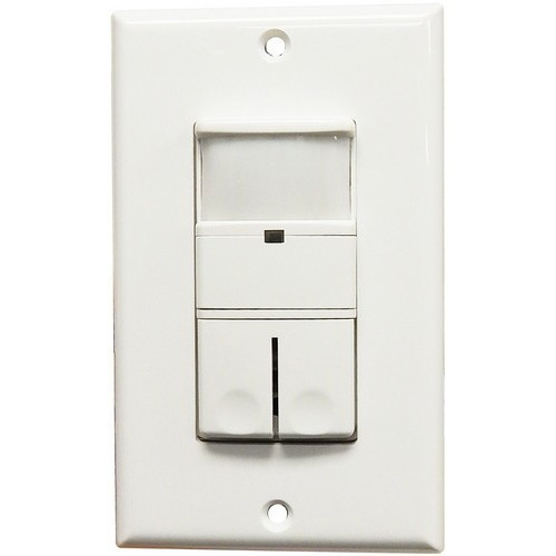 Morris Products 80544 Wall Mount Occupancy/Vacancy Sensors - Double Pole - PIR White