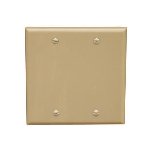 Morris Products 81520 Lexan Wall Plates 2 Gang Blank Ivory