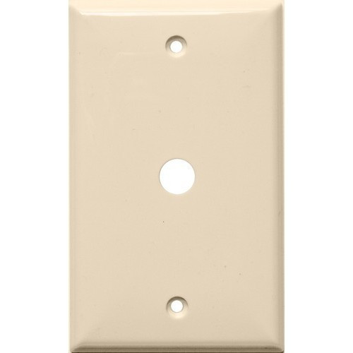 Morris Products 81633 Lexan Wall Plates 1 Gang Cable .406 Almond