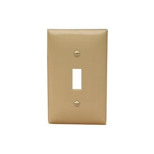 Morris Products 81710 Lexan Wall Plates 1 Gang Midsize Toggle Switch Ivory