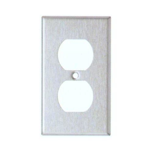 Morris Products 83210 430 Stainless Steel Wall Plates 1 Gang Duplex Receptacle
