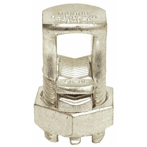 Morris Products 90416 Split Bolt Connectors With Spacer Dual Rated For Copper & Aluminum Conductors #2