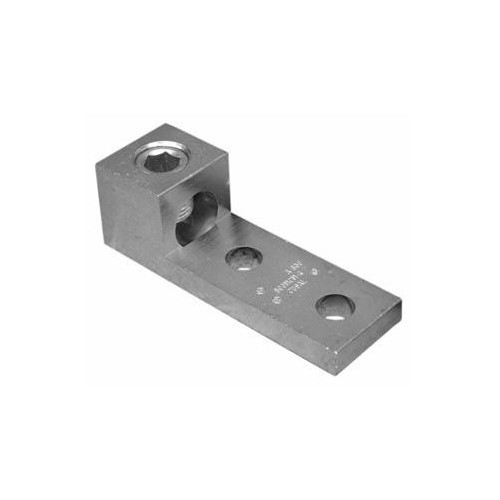 Morris Products 90733 Aluminum Mechanical Lugs One Conductor - Two Hole Mount 500MCM-#4 Awg