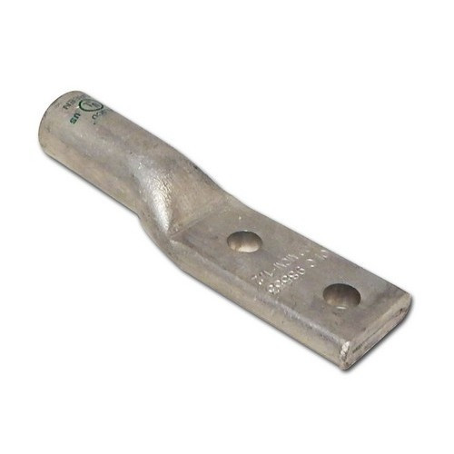 Morris Products 93124 Aluminum Long Barrel 2 Hole Compression Lugs 400 MCM  - 1/2 Stud