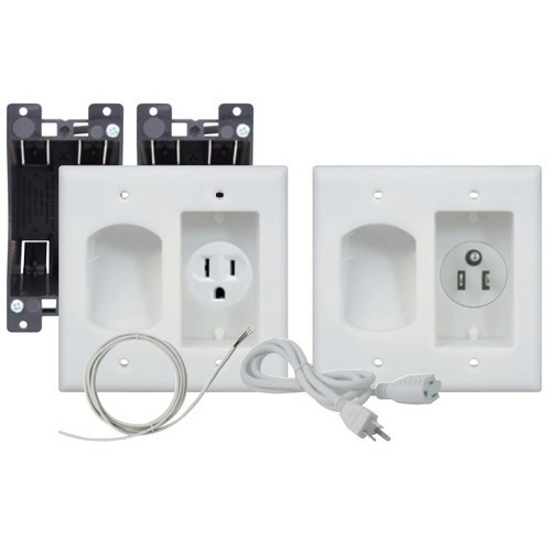 Morris Products 84013 Non-Metallic Recessed Boxes Recessed Pro Power Installation Kit