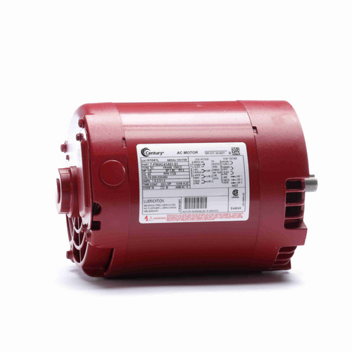 Century H1041L Circulator Pump Motor 1/2 HP 3 Ph 60 Hz 208-230/460 V 1800 RPM Y56CZ Frame