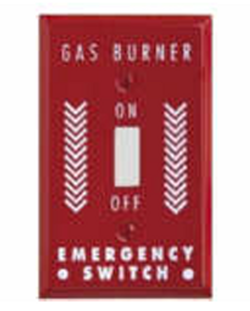Global G1G-GAS 1 GANG RED GAS PLATE TOG