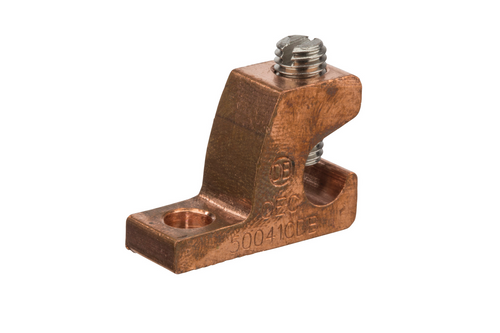 NSI GLC-4DB Direct Burial Copper Ground Connector 4 to 14 AWG Lay-In Lug