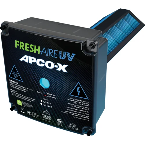 Fresh-Aire UV APCO-X In-Duct Whole House Air Purifier w/ Single Lamp 110-277 VAC