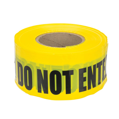 NSI BT-308 3" Yellow Barricade Tape "Caution Do Not Enter"
