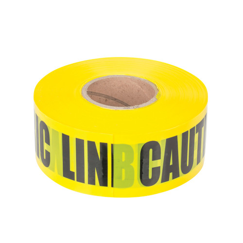 NSI ULT-326 3" Yellow Underground Line Tape "Caution Buried Electric Line Below"