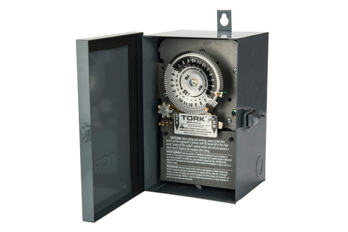 Tork 7302 24 Hour Skip A Day Time Switch 40A 208-277V 3Pst Indoor/Outdoor Metal Enclosure
