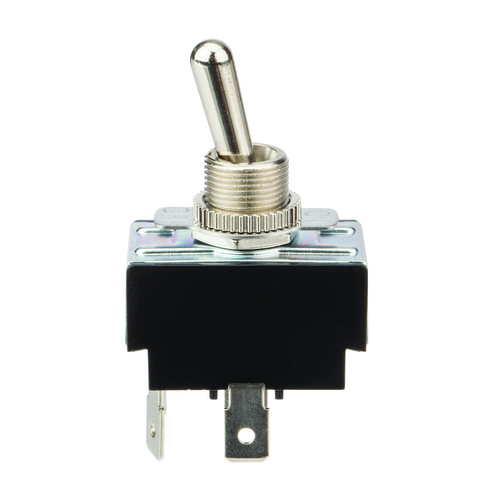 NSI 78130TQ Toggle Switch  DPST 20 Amps On-Off Circuit Bat Br/Ni Quick Connection