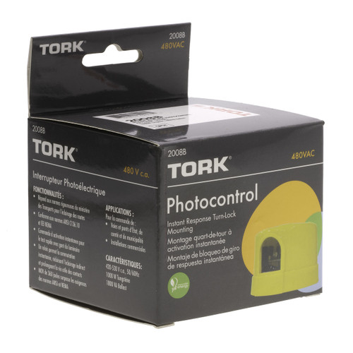 Tork 2008B Electronic Instant Response Turn Lock, On 1.3-1.7, Off/On Ratio 1.5:1, 400-550V, 1000W Tungsten, 1800Va Ballast, 4A Led