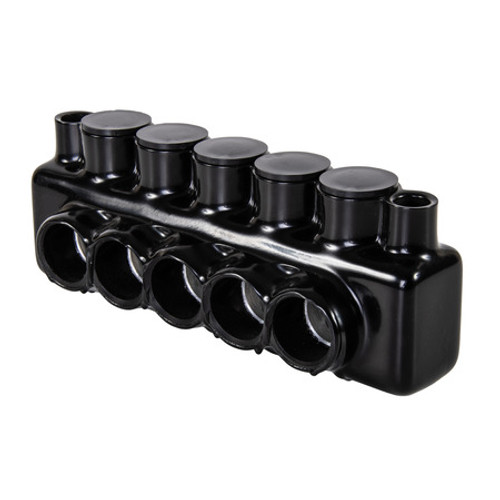 Polaris IPLMD3/0-5 Insulated Multi-Tap Connector 5 Port Dual Sided Entry & Mountable 3/0-6 Awg Polaris IPLMD3/0-5 Insulated Multi-Tap Connector 5 Port Dual Sided Entry & Mountable 3/0-6 Awg