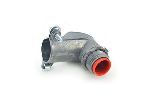 Bridgeport 851-DCI2 1/2" 90 Deg Ins Fmc Connector, Box of 25