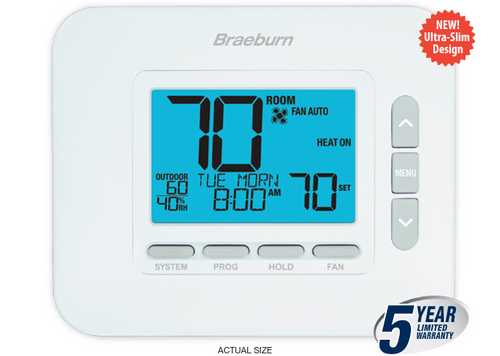 Braeburn 4235 Premier Thermostat Programmable 3 Heat / 2 Cool Heat Pump 2 Heat / 2 Cool