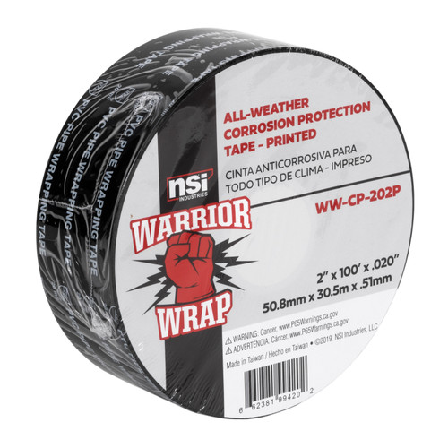 WarriorWrap WW-CP-202P  Corrosion Protection Tape 20Mil - Printed 2 IN X 100Ft