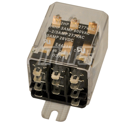 Mars 43067 3 Pole Double Throw 120 Volt Coil Plug Relay