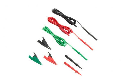 Fluke TL1550B test lead set with alligator clips, red/blk/grn