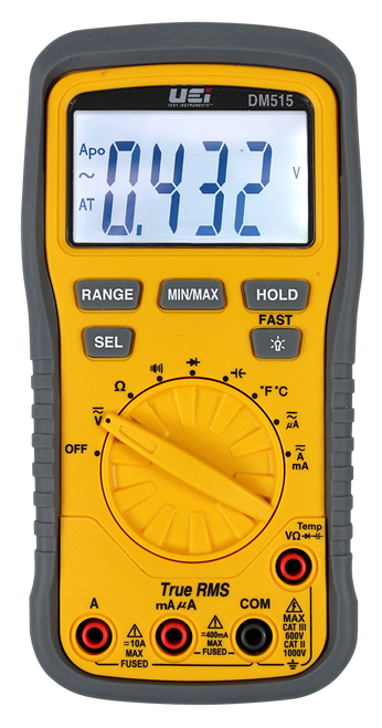 UEI DM515 True RMS 1000V Multimeter w/ Temperature