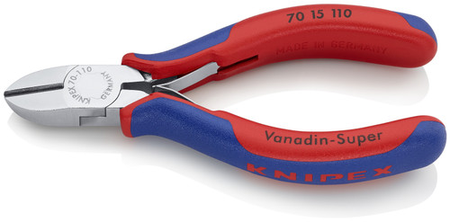 Knipex 70 15 110 4 1/2'' Diagonal Cutters-Comfort Grip