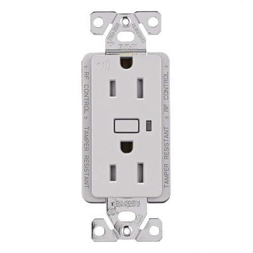 Eaton RFTR9605-TSG Silver Granite Z-Wave Plus Split Control Wireless Receptacle