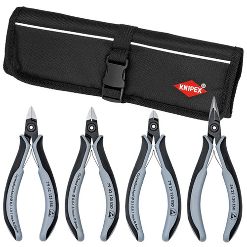 Knipex 9K 00 80 10 US 4 Pc ESD Electronic Pliers Set