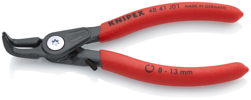 Knipex 48 41 J01 5 1/8'' Precision Circlip Pliers with Limiter-Internal 90° Angled-With Adjustable Opening