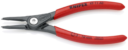 Knipex 49 11 A0 5 1/2'' Precision Circlip Pliers-External Straight-Size 0