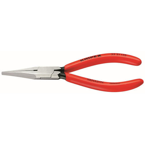 Knipex 32 21 135 Long Nose Relay Adjusting Pliers-Flat Tips