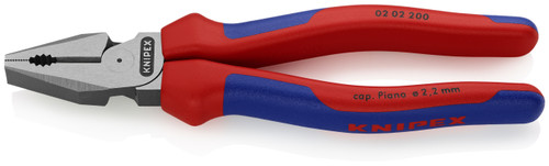 Knipex 02 02 200 8'' High Leverage Combination Pliers-Comfort Grip