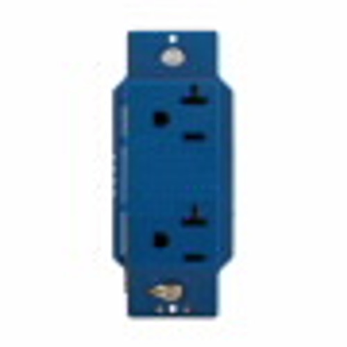 Eaton Wiring Devices 1210BL TVSS Duplex Receptacle 20A 125V SurgeBloc Blue