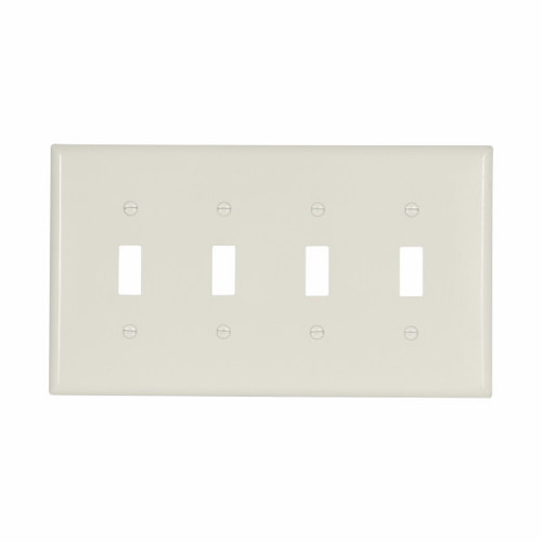 Eaton Wiring Devices 2054LA Wallplate 4G Toggle Thermoset Mid LA