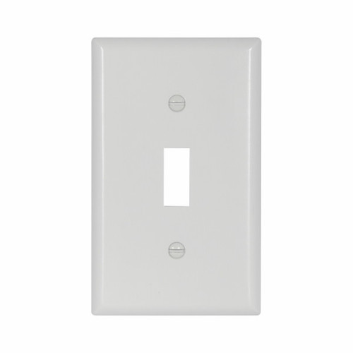 Eaton Wiring Devices 2134W-BOX Wallplate 1G Toggle Thermoset Std WH