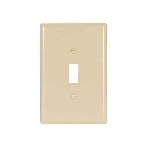 Eaton Wiring Devices 2144V-SP-L Wallplate 1G Toggle Thermoset Ovr IV