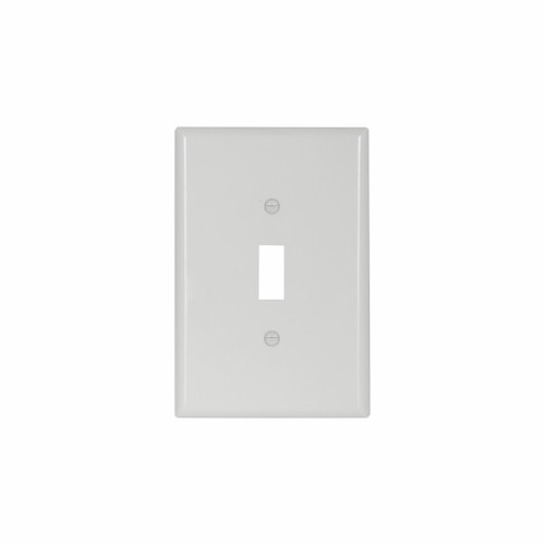 Eaton Wiring Devices 2144W-SP-L Wallplate 1G Toggle Thermoset Ovr WH