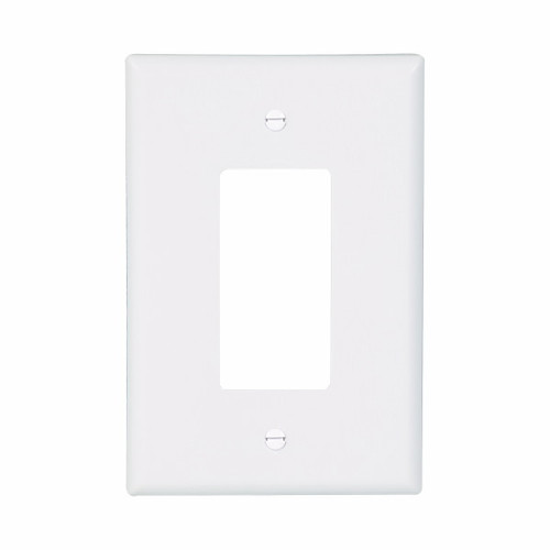Eaton Wiring Devices 2751W-BOX Wallplate 1G Decorator Thermoset Ovr WH
