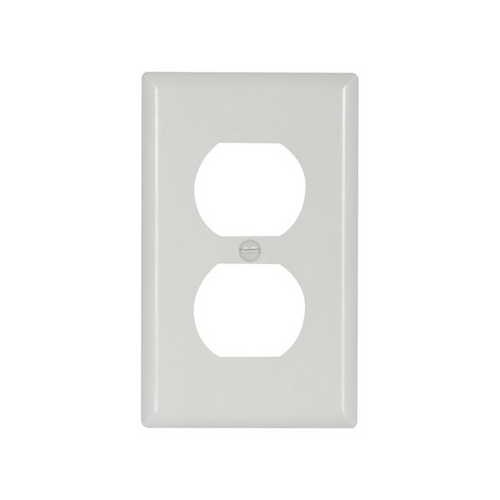 Eaton Wiring Devices 4132W-BOX Wallplate 1G Dup Recp Thrmst Std Deep WH