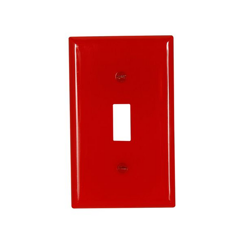 Eaton Wiring Devices 5134RD-BOX Wallplate 1G Toggle Nylon Std RD