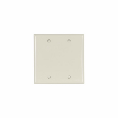 Eaton Wiring Devices 5137A Wallplate 2G Blank Box Mnt Nylon Std AL