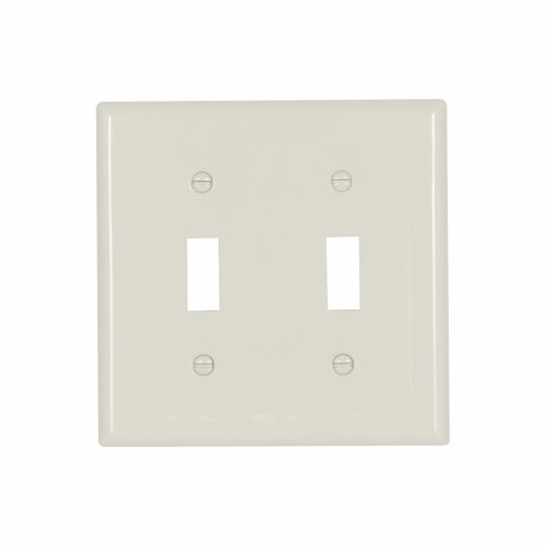 Eaton Wiring Devices 5139LA Wallplate 2G Toggle Nylon Std LA