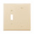 Eaton Wiring Devices PJ113V Wallplate 2G Toggle/Blank Poly Mid IV